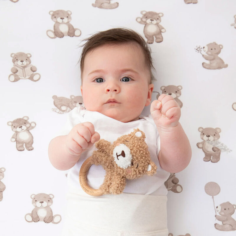 Living Textiles Ring Rattle & Dummy Chain Gift Set image number 2